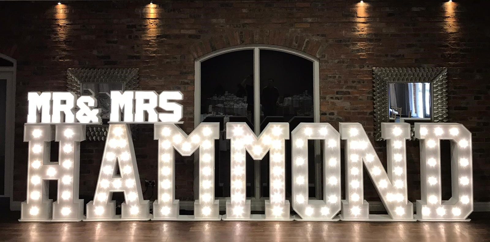 Giant LED Light Up Letters Surnam Light Up Letters