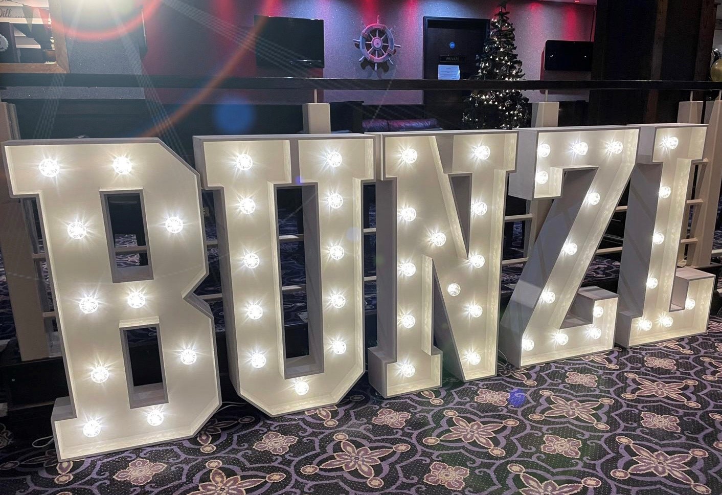 Light Up Letters Corporate HIre Light Up Letters